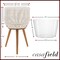 Casafield Indoor Planter with Stand, Floor Planter with Wood Legs, Large Plant Pot Cover Basket with Liner for Houseplants, Flower Pots and Trees